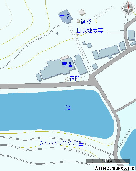 境内諸堂配置