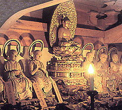 山門二階の仏像