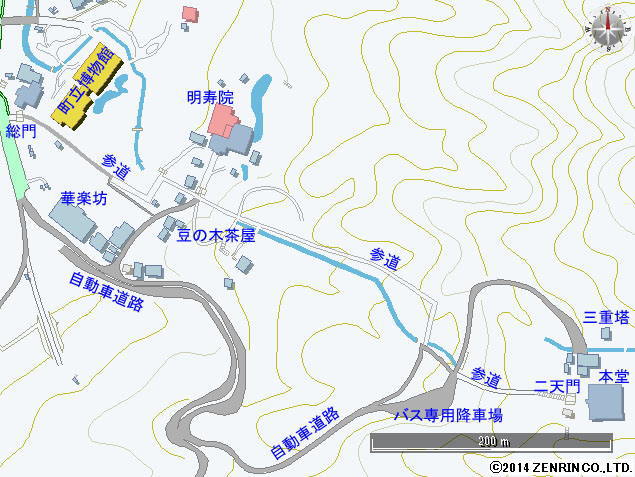 諸堂配置図