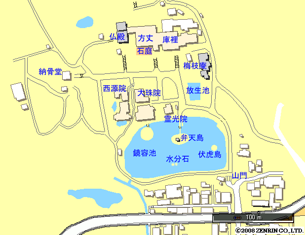 境内諸堂配置図