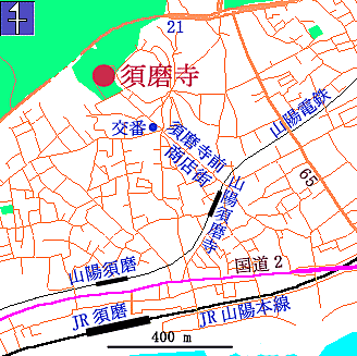 須磨寺所在地図