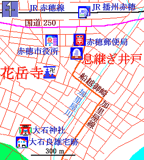 花岳寺所在地図