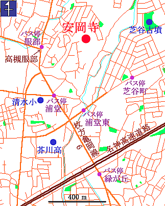 安岡寺所在地図