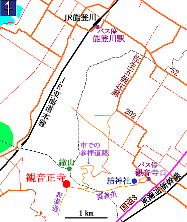 観音正寺所在地図